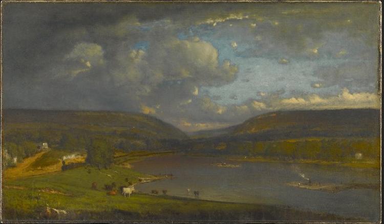 George Inness On the Delaware River